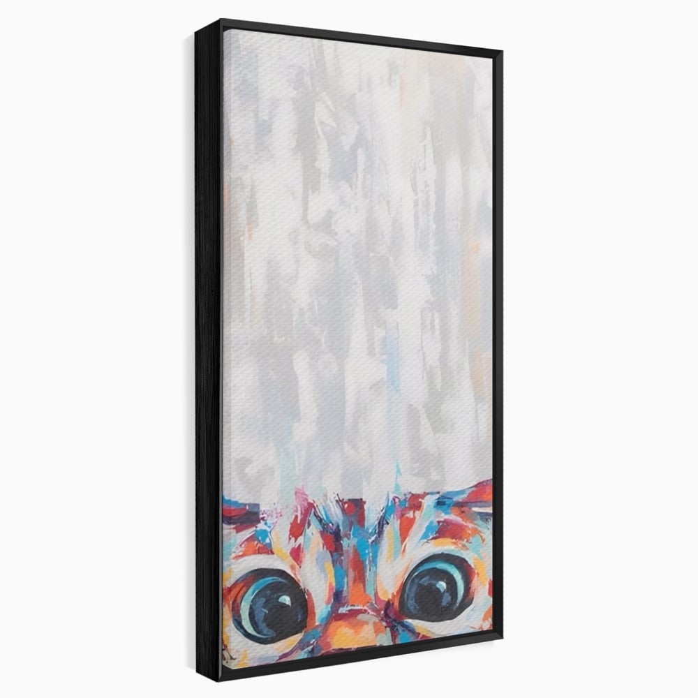 Tablou Canvas A1529, Cat Eyes , Room, Pisica, Privire, Animal, Felina, Dressing, Club Sportiv, Culori Vibrante